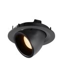 SLV 1005921 Numinos Gimble M Deckeneinbauleuchte Schwarz 2700K 20° 9,5cm