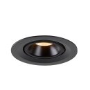 SLV 1005921 Numinos Gimble M Deckeneinbauleuchte Schwarz 2700K 20° 9,5cm