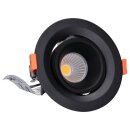 SLV 1005924 Numinos Gimble M Deckeneinbauleuchte Schwarz 2700K 40° 9,5cm