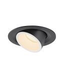 SLV 1005928 Numinos Gimble M Deckeneinbauleuchte Schwarz/Weiß 2700K 55° 9,5cm
