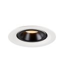 SLV 1005930 Numinos Gimble M Deckeneinbauleuchte Weiß/Schwarz 2700K 20° 9,5cm