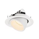 SLV 1005934 Numinos Gimble M Deckeneinbauleuchte Weiß 2700K 40° 9,5cm