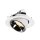 SLV 1005935 Numinos Gimble M Deckeneinbauleuchte Weiß/Chrom 2700K 40° 9,5cm
