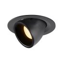 SLV 1005939 Numinos Gimble M Deckeneinbauleuchte Schwarz 3000K 20° 9,5cm