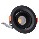 SLV 1005945 Numinos Gimble M Deckeneinbauleuchte Schwarz 3000K 55° 9,5cm