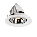 SLV 1005950 Numinos Gimble M Deckeneinbauleuchte Weiß/Chrom 3000K 20° 9,5cm
