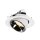 SLV 1005950 Numinos Gimble M Deckeneinbauleuchte Weiß/Chrom 3000K 20° 9,5cm
