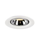 SLV 1005953 Numinos Gimble M Deckeneinbauleuchte Weiß/Chrom 3000K 40° 9,5cm