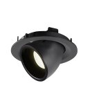 SLV 1005957 Numinos Gimble M Deckeneinbauleuchte Schwarz 4000K 20° 9,5cm