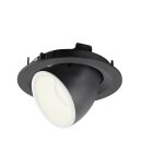 SLV 1005961 Numinos Gimble M Deckeneinbauleuchte Schwarz/Weiß 4000K 40° 9,5cm