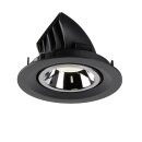 SLV 1005962 Numinos Gimble M Deckeneinbauleuchte Schwarz/Chrom 4000K 40° 9,5cm
