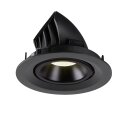 SLV 1005963 Numinos Gimble M Deckeneinbauleuchte Schwarz 4000K 55° 9,5cm