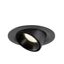 SLV 1005963 Numinos Gimble M Deckeneinbauleuchte Schwarz 4000K 55° 9,5cm