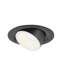 SLV 1005964 Numinos Gimble M Deckeneinbauleuchte Schwarz/Weiß 4000K 55° 9,5cm