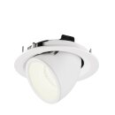 SLV 1005967 Numinos Gimble M Deckeneinbauleuchte Weiß 4000K 20° 9,5cm