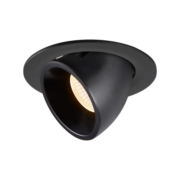 SLV 1005978 Numinos Gimble L Deckeneinbauleuchte Schwarz 2700K 40° 11,5cm