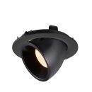 SLV 1005978 Numinos Gimble L Deckeneinbauleuchte Schwarz 2700K 40° 11,5cm