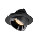SLV 1005983 Numinos Gimble L Deckeneinbauleuchte Schwarz/Chrom 2700K 55° 11,5cm