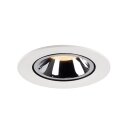 SLV 1005989 Numinos Gimble L Deckeneinbauleuchte Weiß/Chrom 2700K 40° 11,5cm