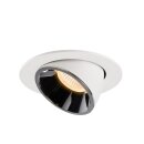 SLV 1005989 Numinos Gimble L Deckeneinbauleuchte Weiß/Chrom 2700K 40° 11,5cm