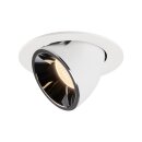 SLV 1005992 Numinos Gimble L Deckeneinbauleuchte Weiß/Chrom 2700K 55° 11,5cm