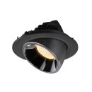 SLV 1005995 Numinos Gimble L Deckeneinbauleuchte Schwarz/Chrom 3000K 20° 11,5cm