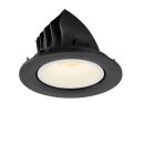 SLV 1005997 Numinos Gimble L Deckeneinbauleuchte Schwarz/Weiß 3000K 40° 11,5cm