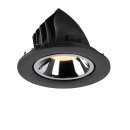 SLV 1005998 Numinos Gimble L Deckeneinbauleuchte Schwarz/Chrom 3000K 40° 11,5cm