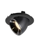 SLV 1006001 Numinos Gimble L Deckeneinbauleuchte Schwarz/Chrom 3000K 55° 11,5cm