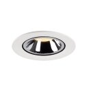 SLV 1006007 Numinos Gimble L Deckeneinbauleuchte Weiß/Chrom 3000K 40° 11,5cm