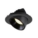SLV 1006011 Numinos Gimble L Deckeneinbauleuchte Schwarz 4000K 20° 11,5cm