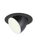 SLV 1006012 Numinos Gimble L Deckeneinbauleuchte Schwarz/Weiß 4000K 20° 11,5cm