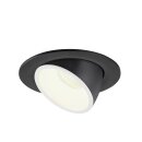 SLV 1006012 Numinos Gimble L Deckeneinbauleuchte Schwarz/Weiß 4000K 20° 11,5cm