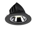 SLV 1006013 Numinos Gimble L Deckeneinbauleuchte Schwarz/Chrom 4000K 20° 11,5cm