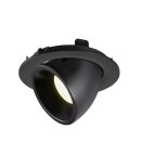 SLV 1006014 Numinos Gimble L Deckeneinbauleuchte Schwarz 4000K 40° 11,5cm