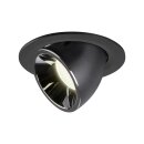 SLV 1006016 Numinos Gimble L Deckeneinbauleuchte Schwarz/Chrom 4000K 40° 11,5cm