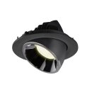 SLV 1006016 Numinos Gimble L Deckeneinbauleuchte Schwarz/Chrom 4000K 40° 11,5cm