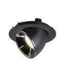 SLV 1006016 Numinos Gimble L Deckeneinbauleuchte Schwarz/Chrom 4000K 40° 11,5cm