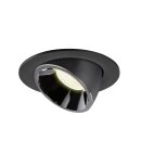 SLV 1006016 Numinos Gimble L Deckeneinbauleuchte Schwarz/Chrom 4000K 40° 11,5cm