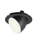 SLV 1006018 Numinos Gimble L Deckeneinbauleuchte Schwarz/Weiß 4000K 55° 11,5cm