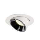 SLV 1006025 Numinos Gimble L Deckeneinbauleuchte Weiß/Chrom 4000K 40° 11,5cm