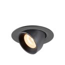 SLV 1005813 Numinos Gimble XS Deckeneinbauleuchte Schwarz...