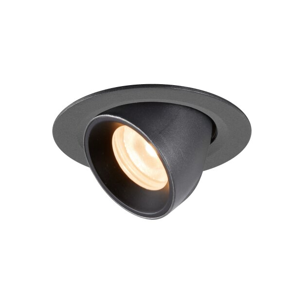 SLV 1005819 Numinos Gimble XS Deckeneinbauleuchte Schwarz 2700K 55° 5,7cm