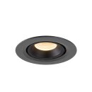 SLV 1005819 Numinos Gimble XS Deckeneinbauleuchte Schwarz 2700K 55° 5,7cm