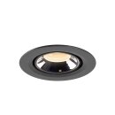 SLV 1005821 Numinos Gimble XS Deckeneinbauleuchte Schwarz/Chrom 2700K 55° 5,7cm