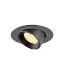 SLV 1005831 Numinos Gimble XS Deckeneinbauleuchte Schwarz 3000K 20° 5,7cm