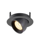 SLV 1005837 Numinos Gimble XS Deckeneinbauleuchte Schwarz 3000K 55° 5,7cm
