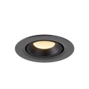 SLV 1005837 Numinos Gimble XS Deckeneinbauleuchte Schwarz 3000K 55° 5,7cm