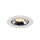 SLV 1005845 Numinos Gimble XS Deckeneinbauleuchte Weiß/Chrom 3000K 40° 5,7cm