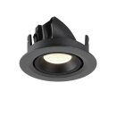 SLV 1005849 Numinos Gimble XS Deckeneinbauleuchte Schwarz 4000K 20° 5,7cm